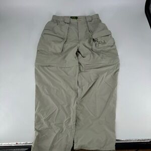 Cabelas Guide Gear Convertible Zip Off Pants Khaki Cargo Mens Size Medium Reg